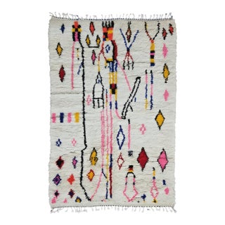 Moroccan Abstract Azilal Rug - 9.4 X 5.9 Ft For Sale