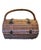 Early 21st Century Wicker Cylindrical Service for 2, Picnic Basket- 18 Piece Set For Sale - Image 5 of 10