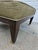 Contemporary Large Square Green Upholstered Ottoman Footstool on Casters For Sale - Image 3 of 12