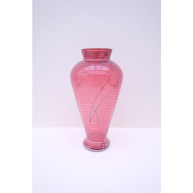 Murano Glass Vase by Michelotto, 1980s For Sale - Image 6 of 6