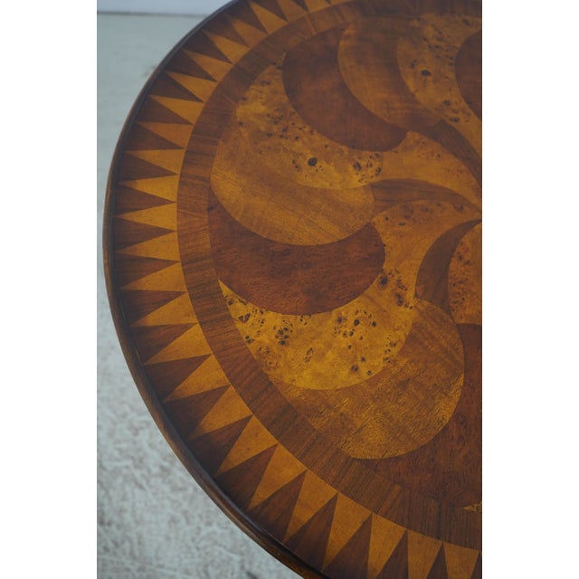 Theodore Alexander Burl Wood Swirling Teardrops Center Table For Sale - Image 16 of 18
