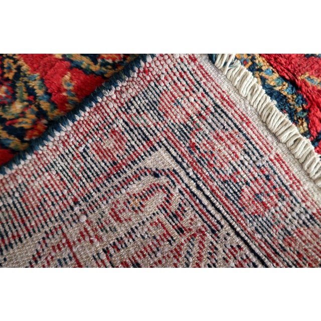 1960s, Handmade Vintage Persian Hamadan Rug 4.6' X 6.11 For Sale - Image 4 of 14