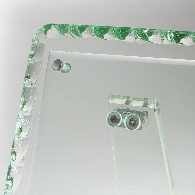 Hammered Glass Tabletop Photo Frame, 1960s For Sale - Image 13 of 15
