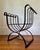 Gray 1950s Scrolled Iron Cerule Bench For Sale - Image 8 of 9