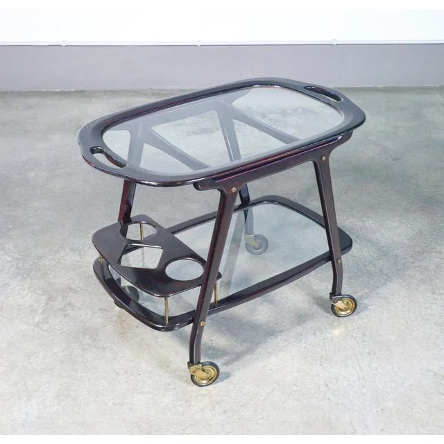 Vintage Food Trolley by Cesare Lacca, 1950s For Sale - Image 12 of 12