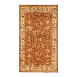 Mogul Hand-Knotted Area Rug - Orange, 5' 2" x 8' 9" For Sale