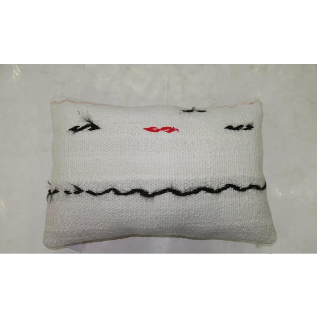 Industrial Minimalist Vintage Turkish Kilim Pillow For Sale - Image 3 of 6