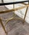 Vintage Hollywood Regency Brass and Glass End Table Side Table Lamp Table For Sale - Image 12 of 12