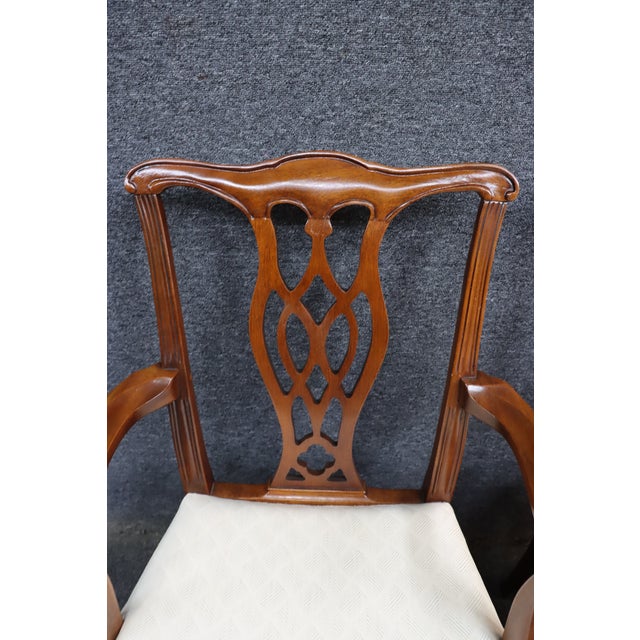 Hickory Chair Co. Chippendale Style Mahogany Dining Chairs – Set of 6 For Sale - Image 13 of 16