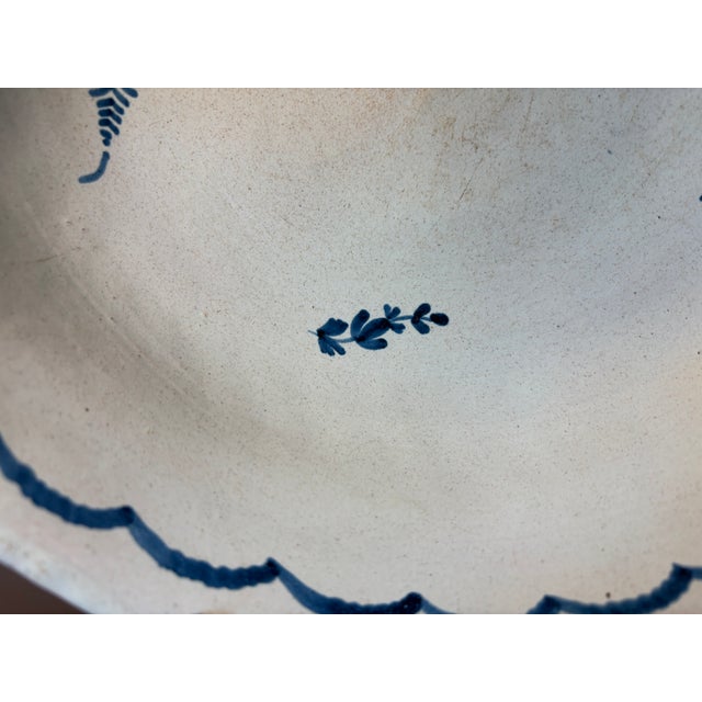 Large Antique Plate from Moustiers For Sale - Image 15 of 17