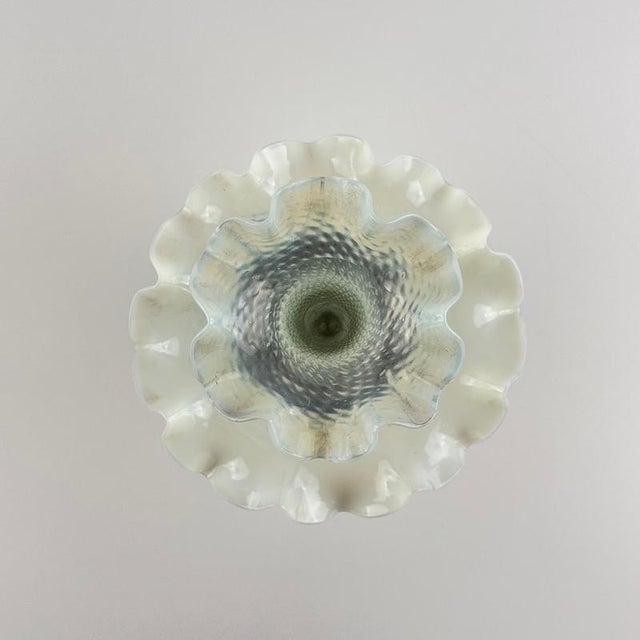 Black Art Nouveau Opalescent Glass and Cast Metal Epergne, Early 20th Century For Sale - Image 8 of 13