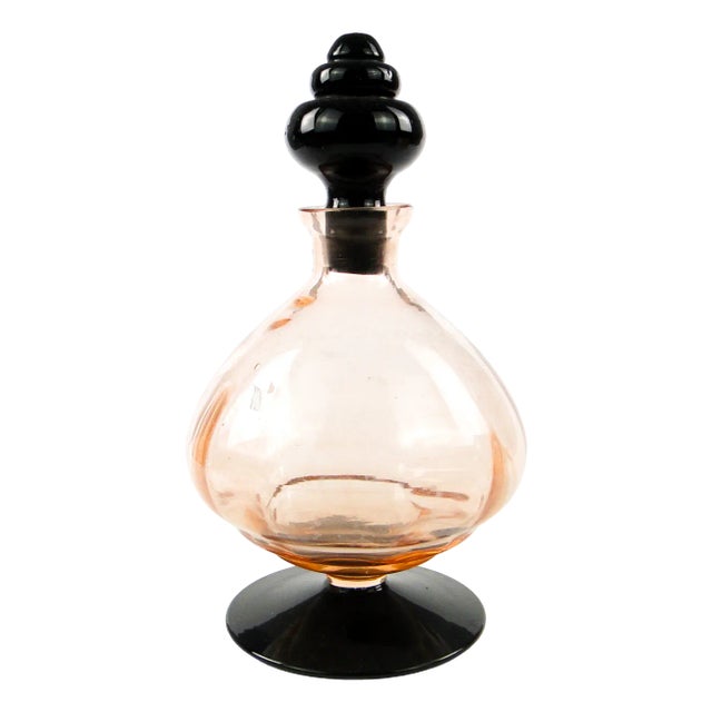 Art Deco Carafe from Zawiercie Glassworks, Poland, 1930s For Sale