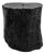 Rustic Modern Black Natural Form Stump Stool / Side Table For Sale