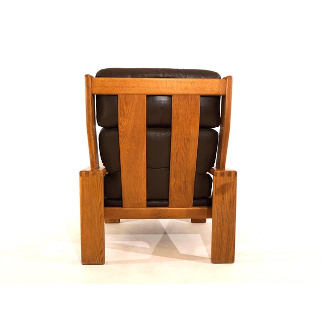 Asko Asko Bonanza Brown High-Back Leather Armchair by Esko Pajamies, 1960s For Sale - Image 4 of 18