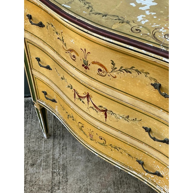 Vintage Hand-Painted Wood Chest - A Pair For Sale - Image 13 of 17