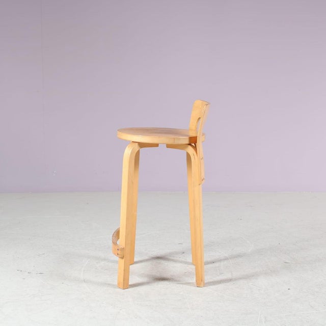 Wood K65 Stool by Alvar Aalto for Artek, Finland, 1960s For Sale - Image 7 of 11