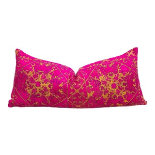 Antique Nadeer Sindh Silk Pillow For Sale