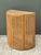 Vintage Wood and Cane Demilune Console Table For Sale - Image 12 of 12