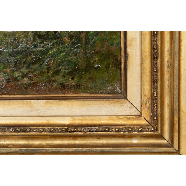 French Oil on Canvas Painting of Cows by Raymond Desvarreux For Sale - Image 3 of 8