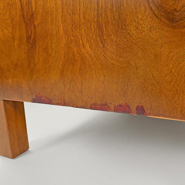 Italian Art Deco Wooden Dresser with Drawers and Transparent Glass Handles, 1940s For Sale - Image 18 of 18