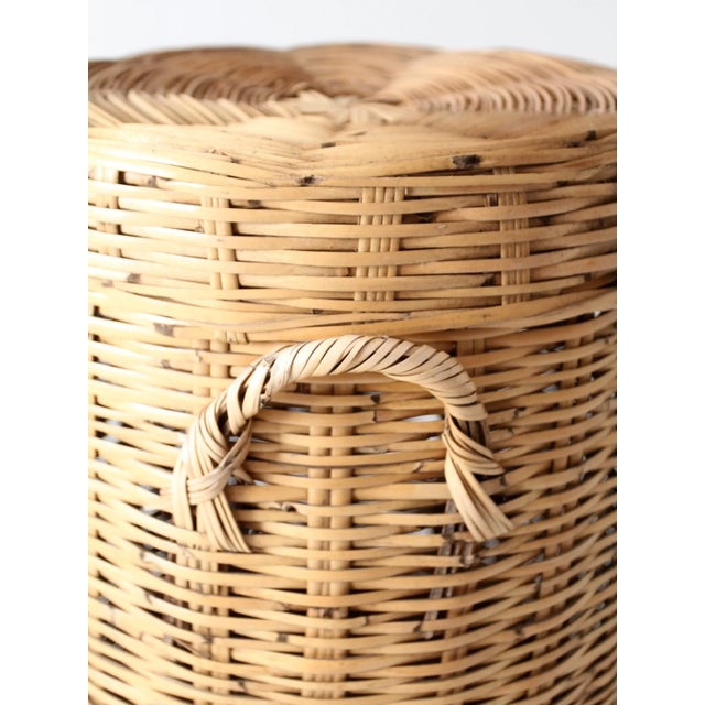 Vintage Lidded Storage Basket For Sale - Image 12 of 12