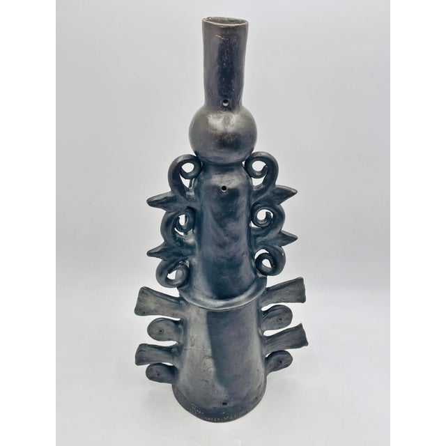 1960s Barro Negro Sculpture by Doña Rosa of Coyotepec Oaxaca, Hand-Signed, Mexican Art For Sale In Los Angeles - Image 6 of 18