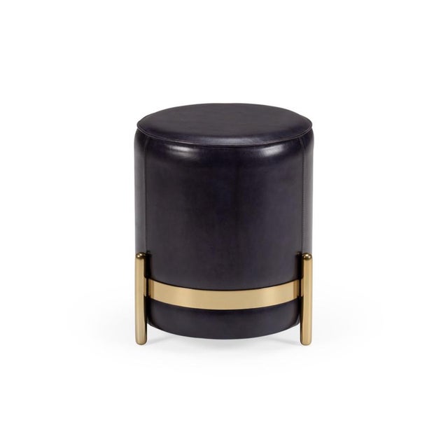 2020s Wildwood Bruce Leather Stool For Sale - Image 5 of 5