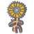 Ceramic Flower Wall Sculpture by Elisabeth Vandeweghe for Perignem, 1960s For Sale - Image 12 of 12