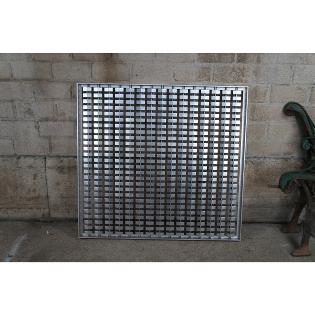 Mid-Century Modern Lexington Public Library Geometric Steel Art Wall Panel For Sale - Image 6 of 11
