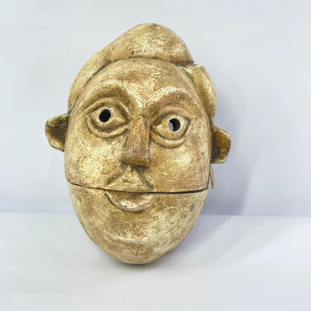 Early 20th Century Early 20th Century Ogoni Wood Colonial Mask Movable Jaw Cross River Nigeria MATTER COLLECTION For Sale - Image 5 of 8