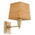 This wall lamp in antique brass finish is a refined lighting piece designed to provide soft, atmospheric illumination...