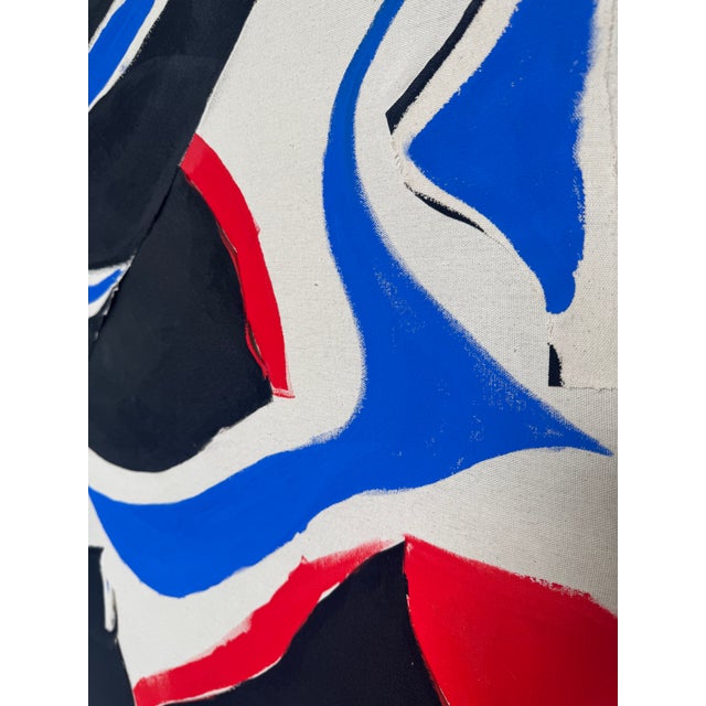 Black Airstream, Contemporary Abstract Fabric Collage Painting by Matt Higgins For Sale - Image 8 of 8