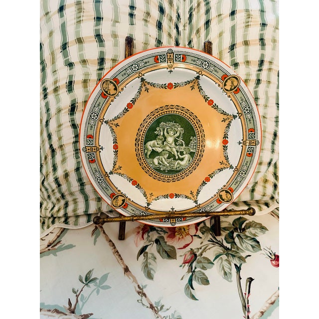 Late 18th Century Antique Transfeware Plate For Sale - Image 5 of 6
