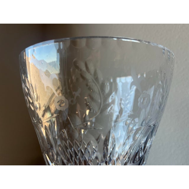 Glass Late 20th Century Rogaska Crystal Gallia Pattern Vase For Sale - Image 7 of 12