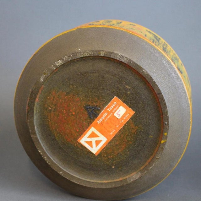 Mid-Century Italian Ceramic Bowl with Lid by Alessio Tasca, 1960s For Sale - Image 9 of 14