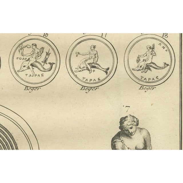 Paper After Bernard de Montfaucon, Antique Roman Marine Deities, Tritons and Sea Gods, 1721, Engraving For Sale - Image 7 of 11
