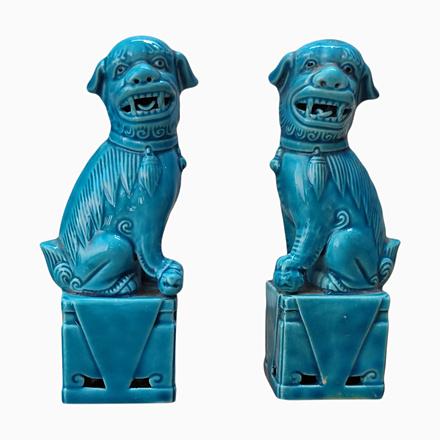 Ceramic Foo Dogs, 1970s, Set of 2 For Sale - Image 6 of 6
