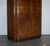 English Art Deco Burr Walnut 2-Door Wardrobe with Shelves, 1930s For Sale - Image 3 of 18