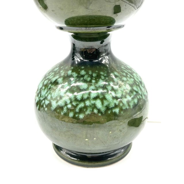 Mid-Century Modern German Ceramic Lamp from Kaiser Leuchten, 1960s For Sale - Image 3 of 13