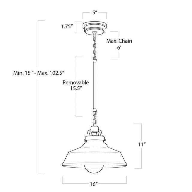 Regina Andrew Maine Large Navy Blue & Nickel Ceramic Pendant Light For Sale - Image 9 of 14