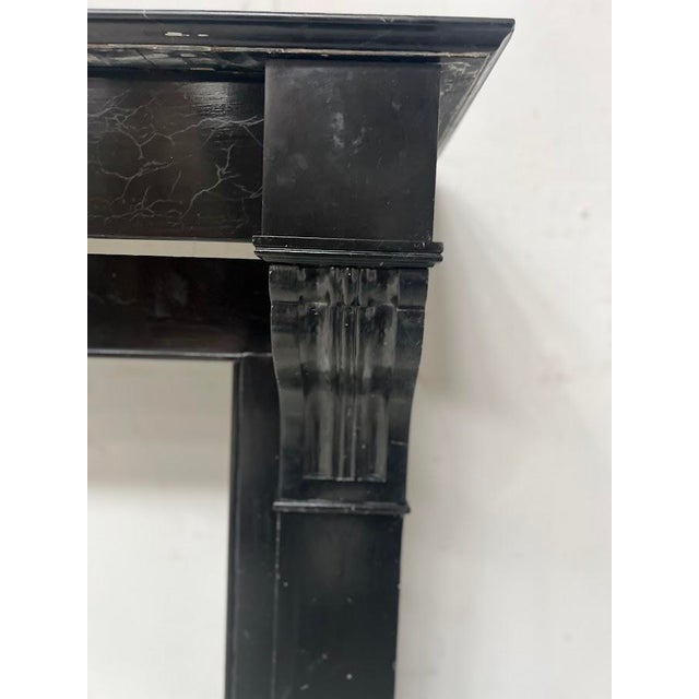 Napoleon III Fireplace with Black Marble Corbel, 1800s For Sale - Image 10 of 15