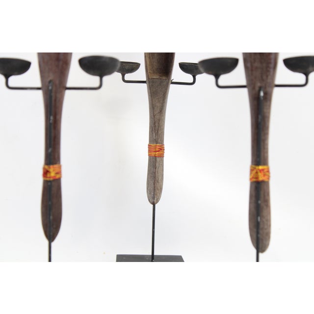 Incense Holder Red and Gold For Sale - Image 10 of 11