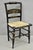 Vintage Nichols & Stone Hitchcock Harvest Stencil Painted Black Side Chair For Sale - Image 12 of 13