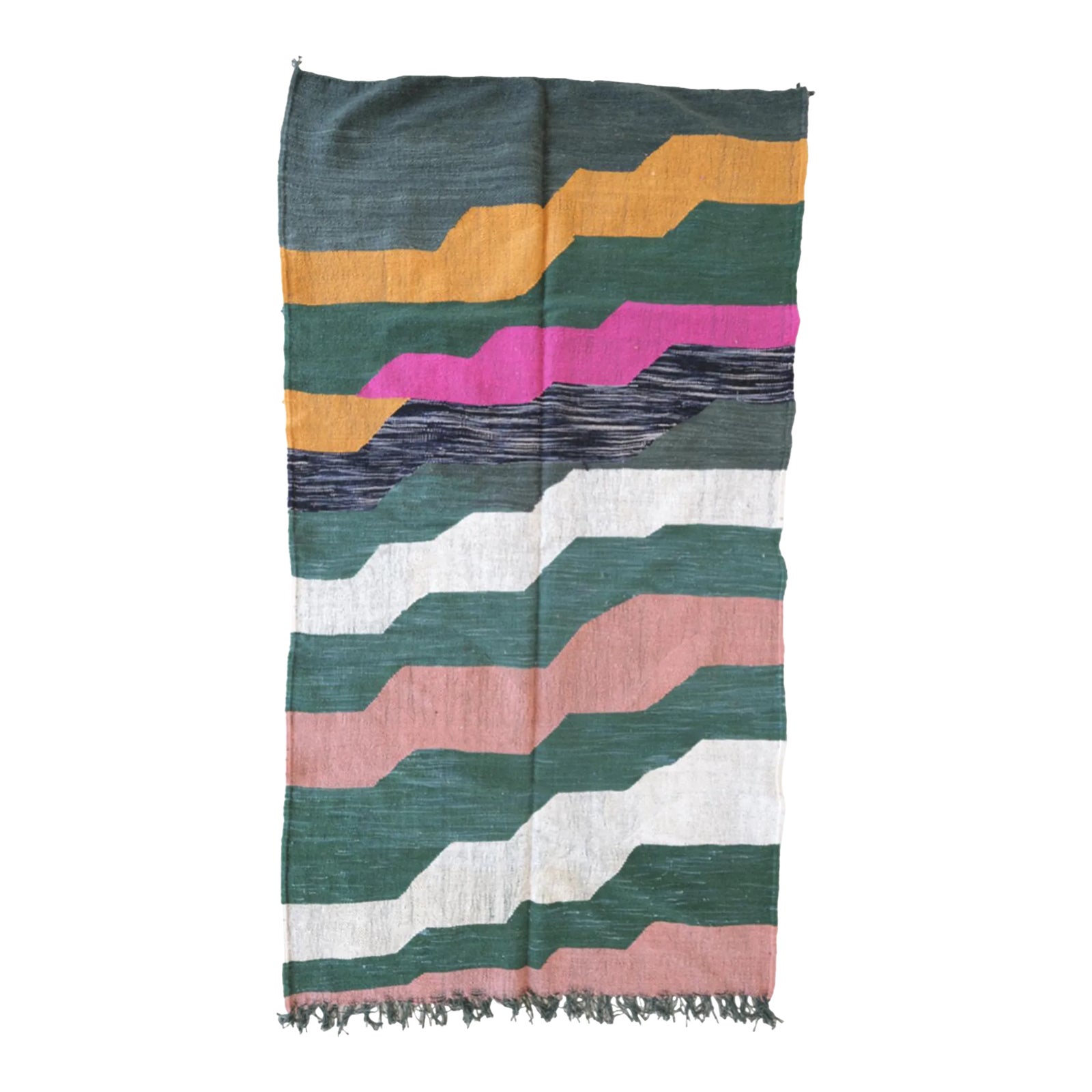 2020's Moroccan Contemporary Colorful Kilim Rug - 8.4 X 4.59 Ft | Chairish