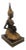 Vintage Thai Bronze & Gilt Female Figure, the Klong Yao Musician Statue / Sculpture For Sale