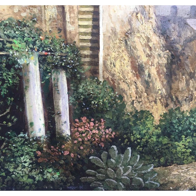 2000 - 2009 Amalfi Coast, Posillipo School, Oil on Canvas For Sale - Image 5 of 11