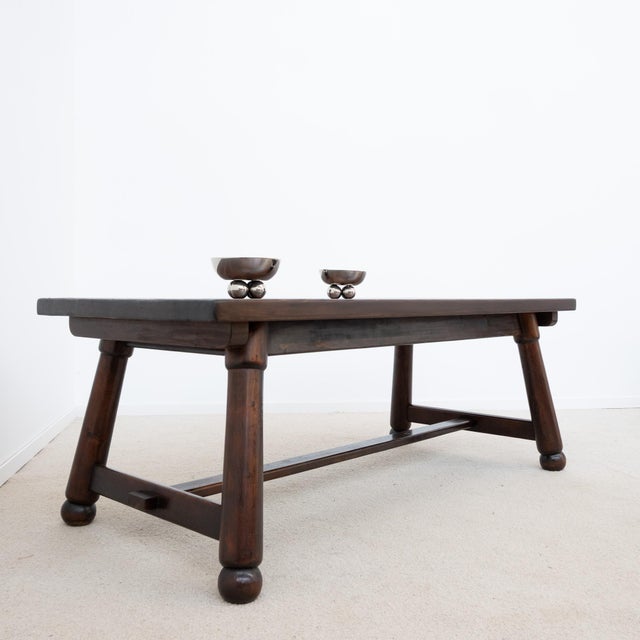 Mid-Century Modern Vintage Dining Table by Georges Robert, 1950s For Sale - Image 3 of 11