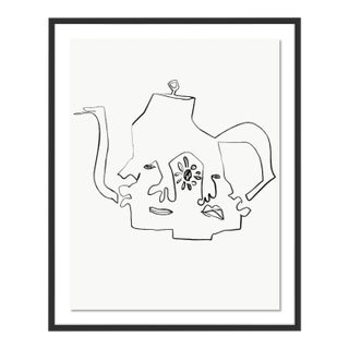 Two Faced by Annie Naranian in Black Frame, Small Art Print For Sale