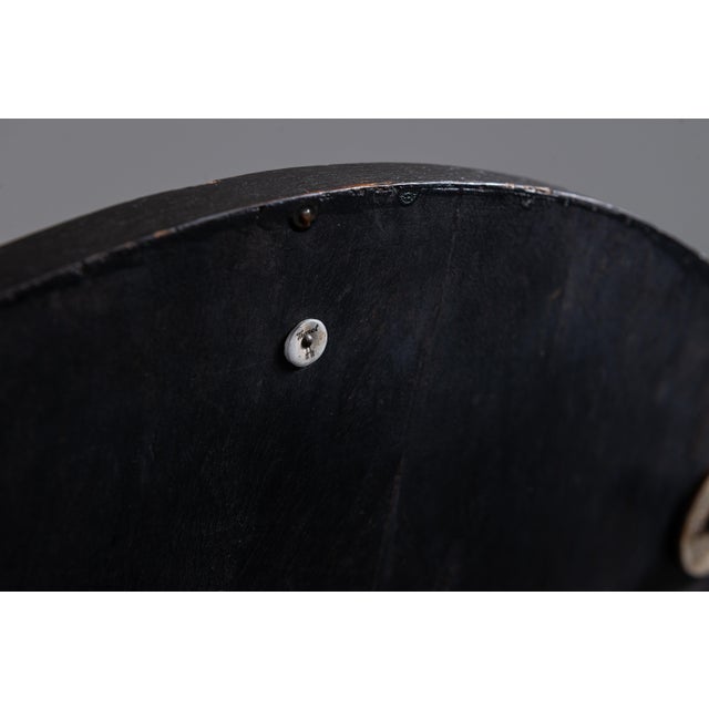 Black Coffee Table with Tubular Frame by Michael Thonet, 1940s For Sale - Image 8 of 14