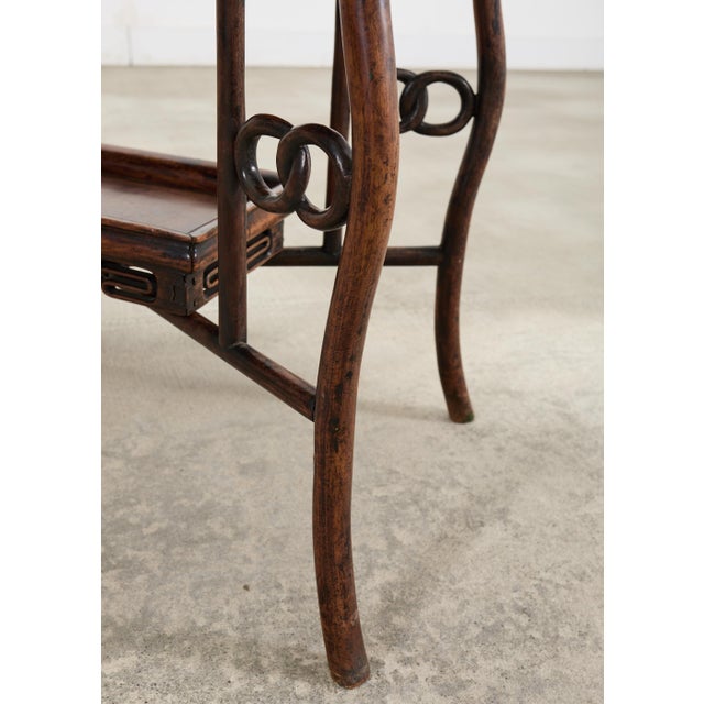 Chinese Export 20th Century Qing Dynasty Folding Tray Table For Sale - Image 9 of 18